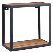Wandregal >PURI< in Sheesham, Massivholz - 35x35x18cm (BxHxT)