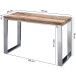 Konsolentisch >WL5.685< in Akazie, Massivholz - 115x76x46cm (BxHxT)