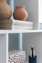 Bücherregal >WL5.691< in Weiß, Holzwerkstoff - 70x191x24cm (BxHxT)