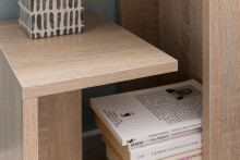 Beistelltisch >WL5.697< in Sonoma Eiche Dekor, Holzwerkstoff - 35x61x30 (BxHxT)