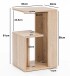 Beistelltisch >WL5.697< in Sonoma Eiche Dekor, Holzwerkstoff - 35x61x30 (BxHxT)
