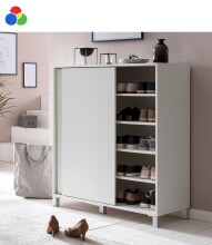 Schuhschrank >WL5.712< in Weiß oder Eiche...