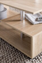 Couchtisch >WL5.735< in Sonoma Eiche Dekor, Holzwerkstoff - 105x48x60cm (BxHxT)