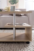 Couchtisch >WL5.735< in Sonoma Eiche Dekor, Holzwerkstoff - 105x48x60cm (BxHxT)