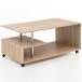 Couchtisch >WL5.735< in Sonoma Eiche Dekor, Holzwerkstoff - 105x48x60cm (BxHxT)