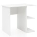 Regal-Schreibtisch >WL5.757< in Weiß, Holzwerkstoff - 82x76x60cm (BxHxT)