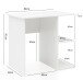 Regal-Schreibtisch >WL5.757< in Weiß, Holzwerkstoff - 82x76x60cm (BxHxT)