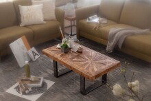 Couchtisch >WL5.950< in Mango, Massivholz - 105x40x55cm (BxHxT)