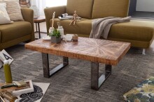 Couchtisch >WL5.950< in Mango, Massivholz - 105x40x55cm (BxHxT)