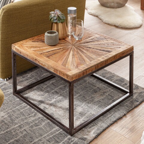Couchtisch >WL5.951< in Mango, Massivholz - 55x41x55cm (BxHxT)