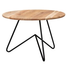 Couchtisch >WL5.956< in Akazie, Massivholz - 39x60cm (HxD)
