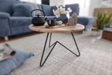 Couchtisch >WL5.956< in Akazie, Massivholz - 39x60cm (HxD)