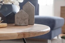 Couchtisch >WL5.956< in Akazie, Massivholz - 39x60cm (HxD)