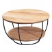 Couchtisch >WL5.957< in Akazie, Massivholz - 34x60cm (HxD)
