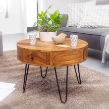 Couchtisch >WL5.958< in Sheesham, Massivholz -...