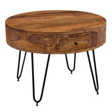 Couchtisch >WL5.958< in Sheesham, Massivholz - 44x60cm (HxD)