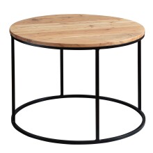 Couchtisch >WL5.959< in Akazie, Massivholz - 43x60cm (HxD)