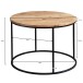 Couchtisch >WL5.959< in Akazie, Massivholz - 43x60cm (HxD)