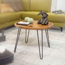 Couchtisch >WL5.960< in Sheesham, Massivholz -...