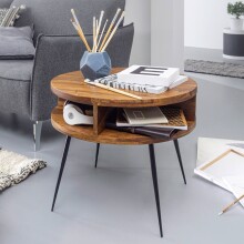 Couchtisch >WL5.962< in Sheesham, Massivholz - 50x60cm (HxD)