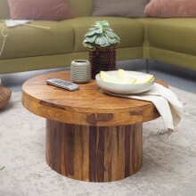 Couchtisch >WL5.963< in Sheesham, Massivholz -...