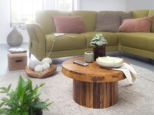 Couchtisch >WL5.963< in Sheesham, Massivholz - 30x60cm (HxT)