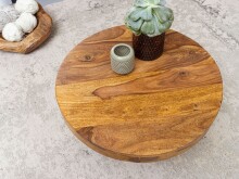 Couchtisch >WL5.963< in Sheesham, Massivholz - 30x60cm (HxT)