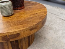 Couchtisch >WL5.963< in Sheesham, Massivholz - 30x60cm (HxT)