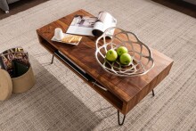 Couchtisch >WL5.969< in Sheesham, Massivholz - 100x40x50cm (BxHxT)