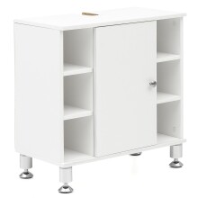 Waschbeckenunterschrank >WL5.752< in Weiß, Holzwerkstoff - 60x64x32cm (BxHxT)