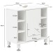 Waschbeckenunterschrank >WL5.752< in Weiß, Holzwerkstoff - 60x64x32cm (BxHxT)