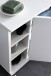 Waschbeckenunterschrank >WL5.752< in Weiß, Holzwerkstoff - 60x64x32cm (BxHxT)