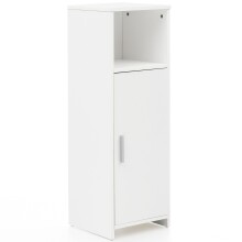 Badkommode >WL5.753< in Weiß, Holzwerkstoff - 30x96x30cm (BxHxT)