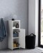 Badkommode >WL5.753< in Weiß, Holzwerkstoff - 30x96x30cm (BxHxT)