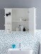Badezimmerspiegelschrank >WL5.754< in Weiß, Holzwerkstoff - 80x65x20cm (BxHxT)