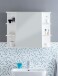 Badezimmerspiegelschrank >WL5.754< in Weiß, Holzwerkstoff - 80x65x20cm (BxHxT)