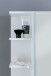 Badezimmerspiegelschrank >WL5.754< in Weiß, Holzwerkstoff - 80x65x20cm (BxHxT)