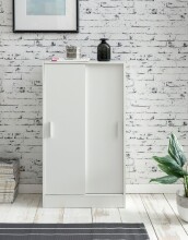 Kommode >WL5.817< in Weiß, Holzwerkstoff - 60x108x29cm (BxHxT)