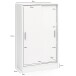 Kommode >WL5.817< in Weiß, Holzwerkstoff - 60x108x29cm (BxHxT)