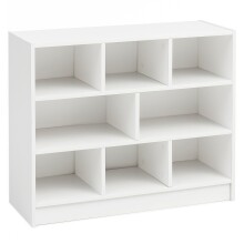 Bücherregal >WL5.819< in Weiß, Holzwerkstoff - 80x69x30cm (BxHxT)