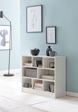 Bücherregal >WL5.819< in Weiß, Holzwerkstoff - 80x69x30cm (BxHxT)