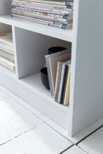 Bücherregal >WL5.819< in Weiß, Holzwerkstoff - 80x69x30cm (BxHxT)