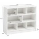 Bücherregal >WL5.819< in Weiß, Holzwerkstoff - 80x69x30cm (BxHxT)