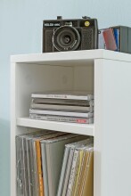 CD-Regal >WL5.836< in Weiß, Holzwerkstoff - 21x90x20cm (BxHxT)
