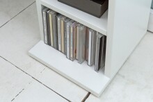 CD-Regal >WL5.836< in Weiß, Holzwerkstoff - 21x90x20cm (BxHxT)