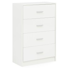 Schubkastenkommode >WL5.864< in Weiß, Holzwerkstoff - 60x90x30cm (BxHxT)