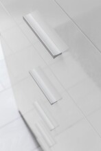 Schubkastenkommode >WL5.864< in Weiß, Holzwerkstoff - 60x90x30cm (BxHxT)