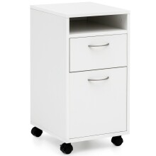 Rollcontainer >WL5.901< in Weiß, Holzwerkstoff - 33x63x38cm (BxHxT)