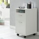Rollcontainer >WL5.901< in Weiß, Holzwerkstoff - 33x63x38cm (BxHxT)