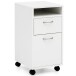 Rollcontainer >WL5.901< in Weiß, Holzwerkstoff - 33x63x38cm (BxHxT)